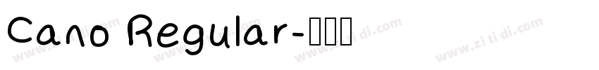 Cano Regular字体转换